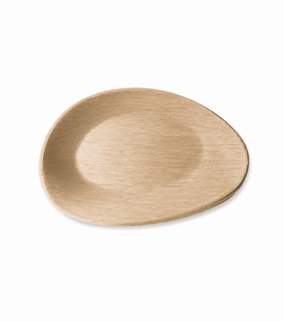 Areca Leaf Product — Areca Leaf Egg Shape Plate