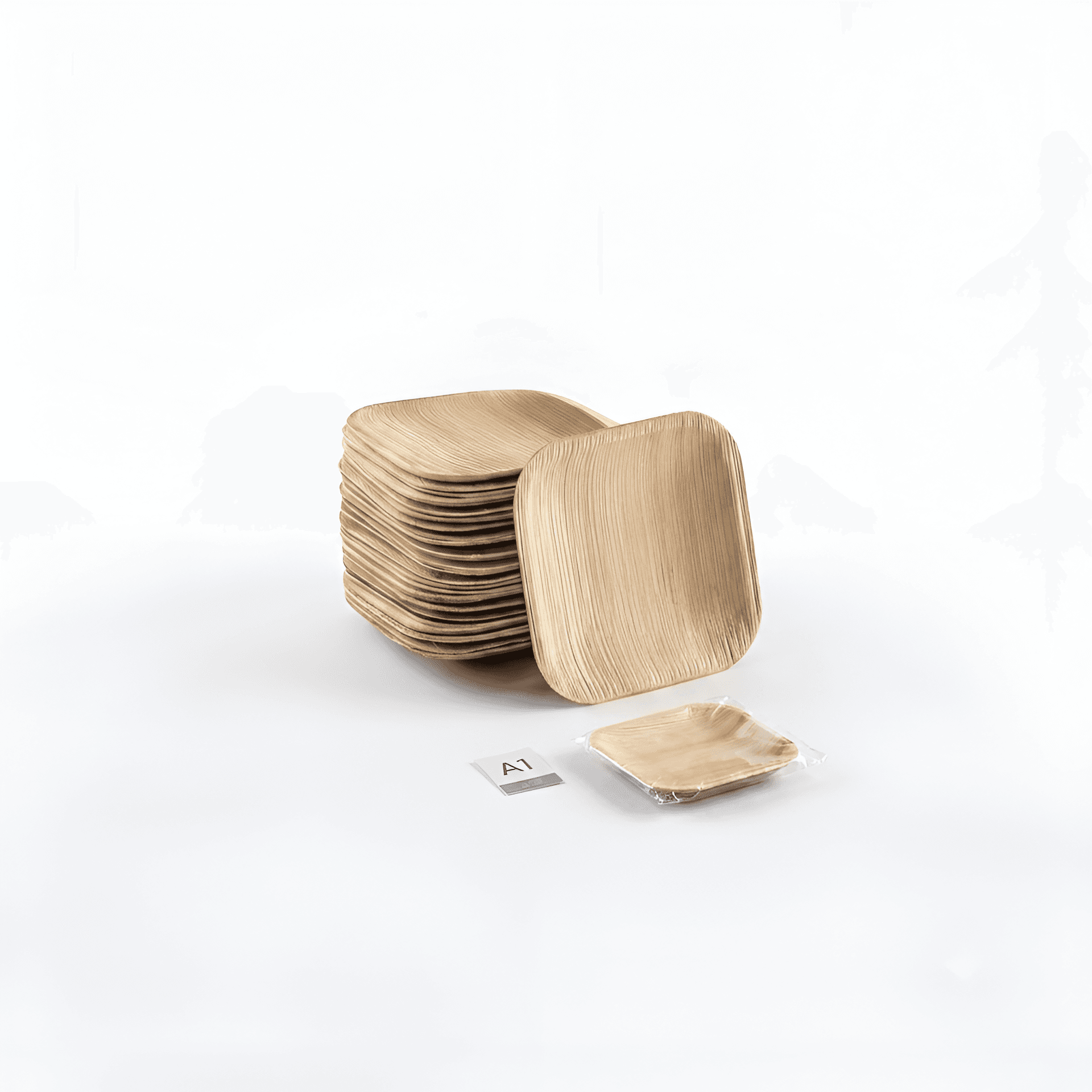 Areca Leaf Product — Areca Leaf Square Salad Plate